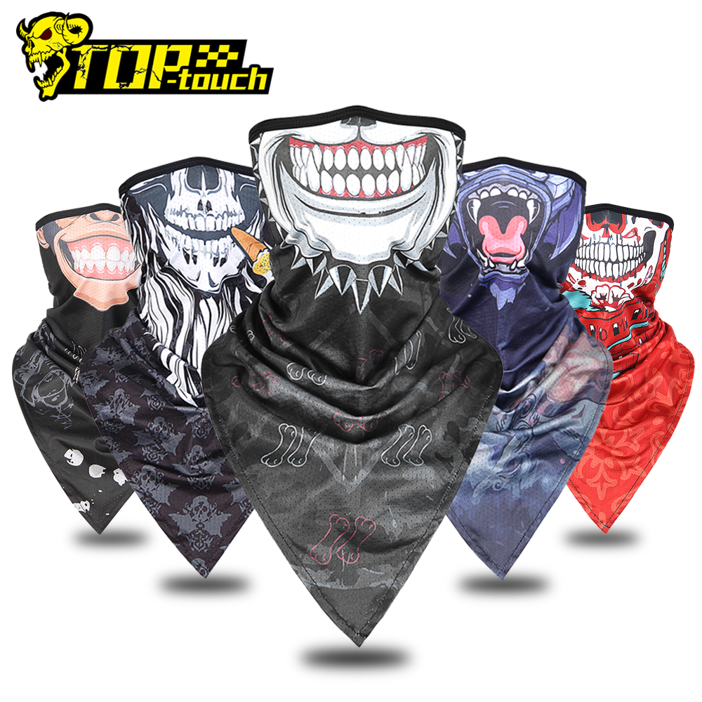 Motorcycle Triangle Towel Balaclava Moto Mask Skiing Head Masks Windproof Motocross Cycling Biker Mask Hood Cap Helmet