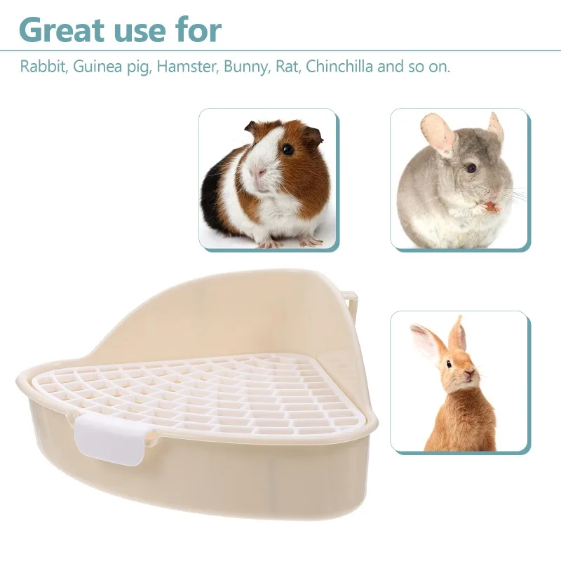 Ferret Potty Toilet Bunny Toilet Box Extra Large Litter Box Rabbit Potty Indoor Rabbit Cage Rabbit Toilet Tray Hamster Sand Bath