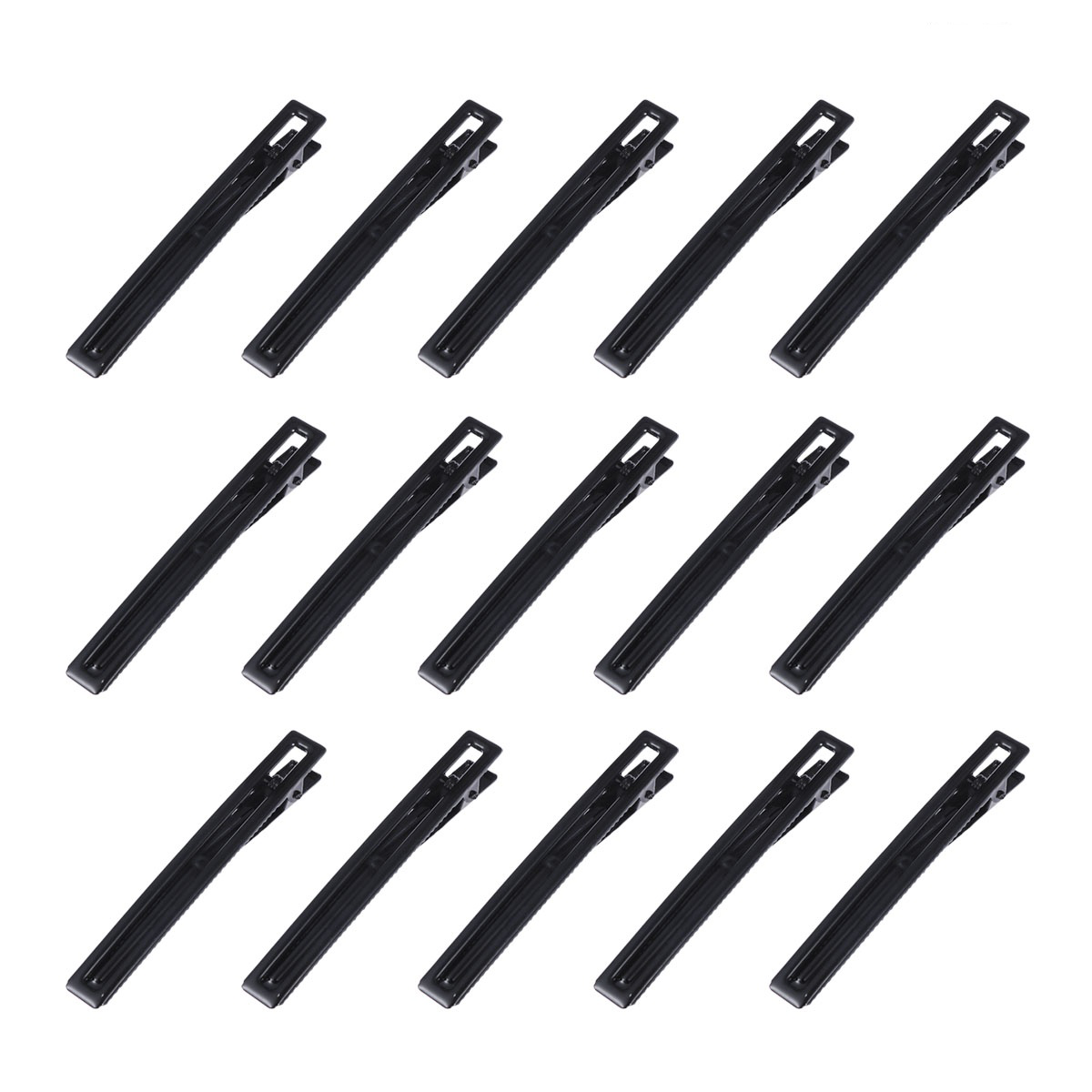 15pcs Professional Hair Hair Clip Pin Rectangular Bobby Pin Hair Accessories for Girls Women (Black) smile () () ()