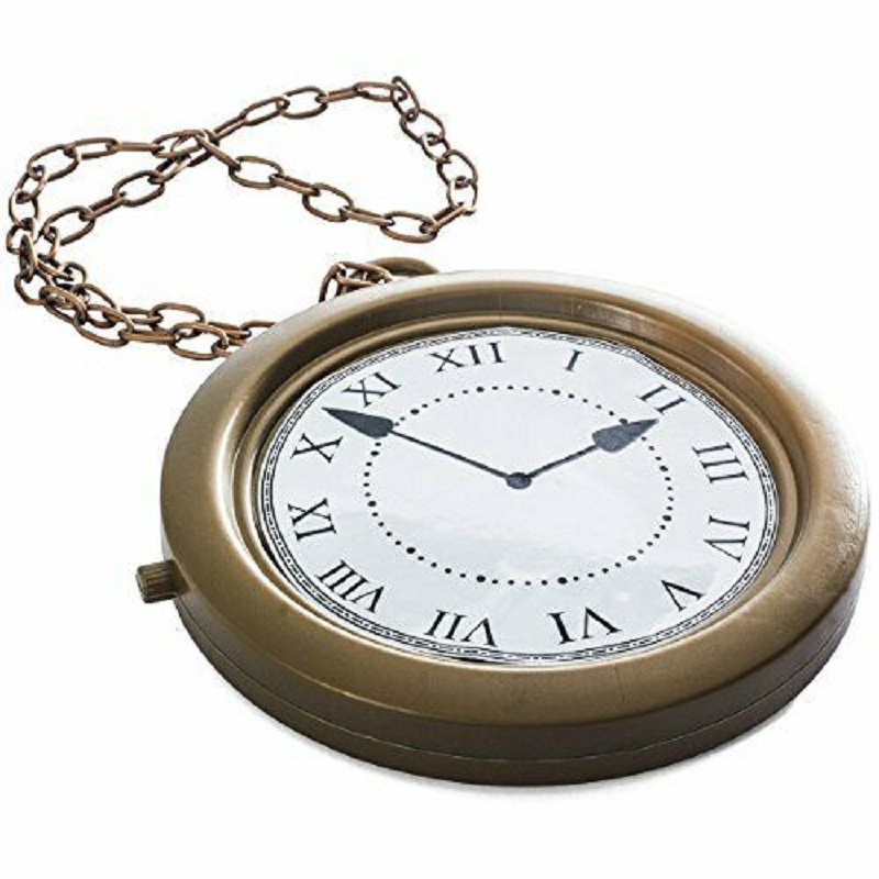 PEAENSR Alice In Wonderland Mr. rabbit's Pocket Watch Bronze Wall Watch Cosplay Props Role-playing Accessories