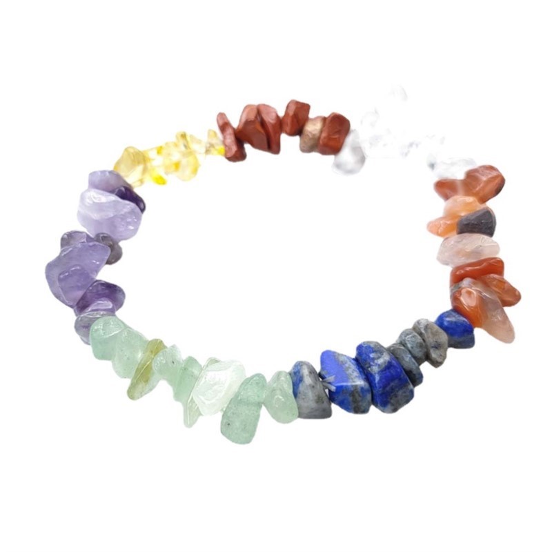 Lapis Amulet Tiger Eye Agates Bracelet Gravel Stretch Bracelets Bangles for Girls Reiki Heal Gift Natural GemStone Crystal Chips 3d2c0