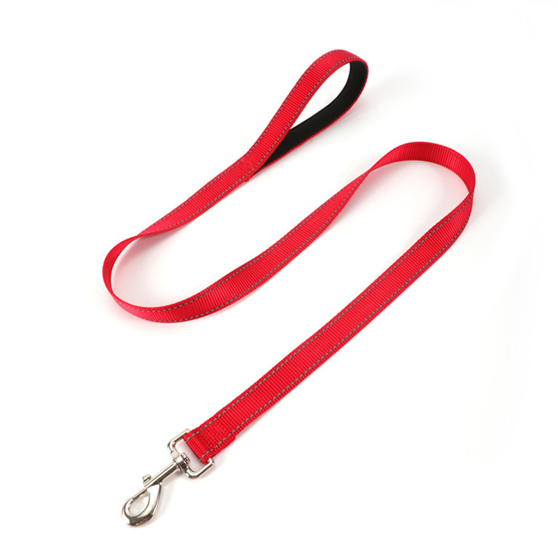 Double-Sided Reflective Heavy Duty Dog Leash,Neoprene Padded Handle & Metal Hook Pet Training Leash for Small Medium Large Dogs