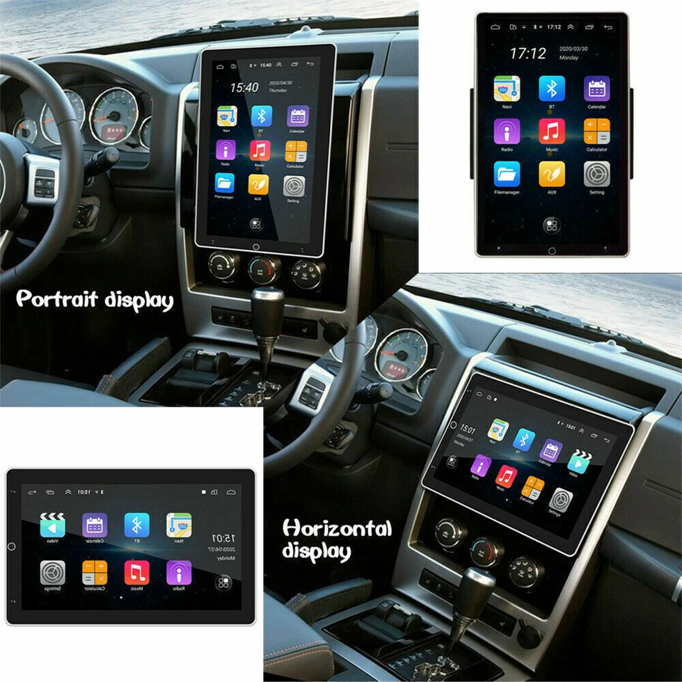 Android 13 10.1 inch Automatic Rotate Car Radio Android Auto Apply Carplay DVD Multimedia Player Car Stereo GPS Universal 2Din