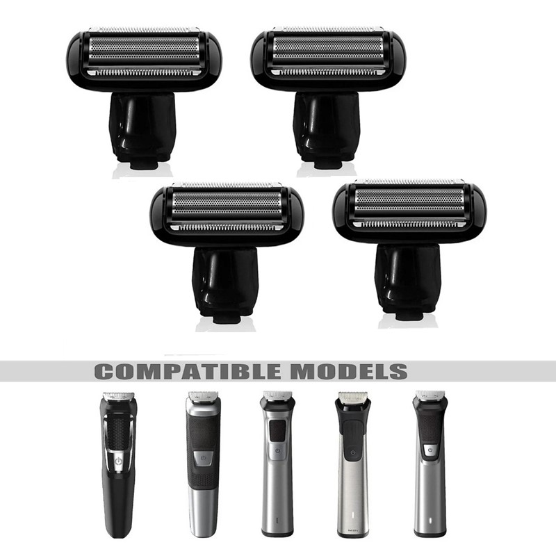 Shaver Foil Replacement Heads Compatible with Philips Norelco Multigroomer Series 3000/5000/7000/9000 body groomer