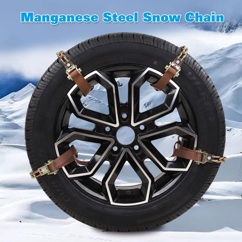 Steel Truck Car Wheels Tyre Tire Snow Ice Chains Belt Winter Anti-skid Vehicles SUV Wheel Chain Mud Road Safe Safety Universal