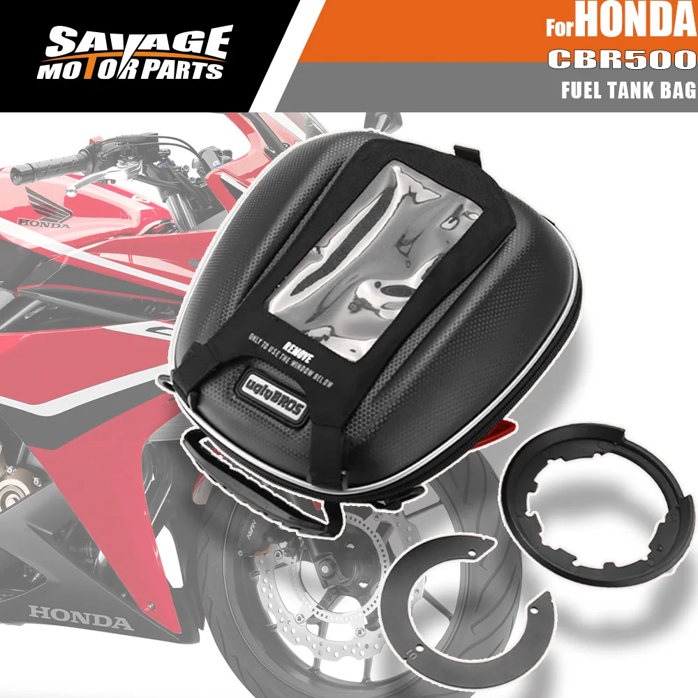 Fuel Tank Bag Waterproof Luggage For HONDA CBR500R CB125R CB500X CB500F CB400X CB400F VFR800 Tanklock Bag Motorcycle Accessories