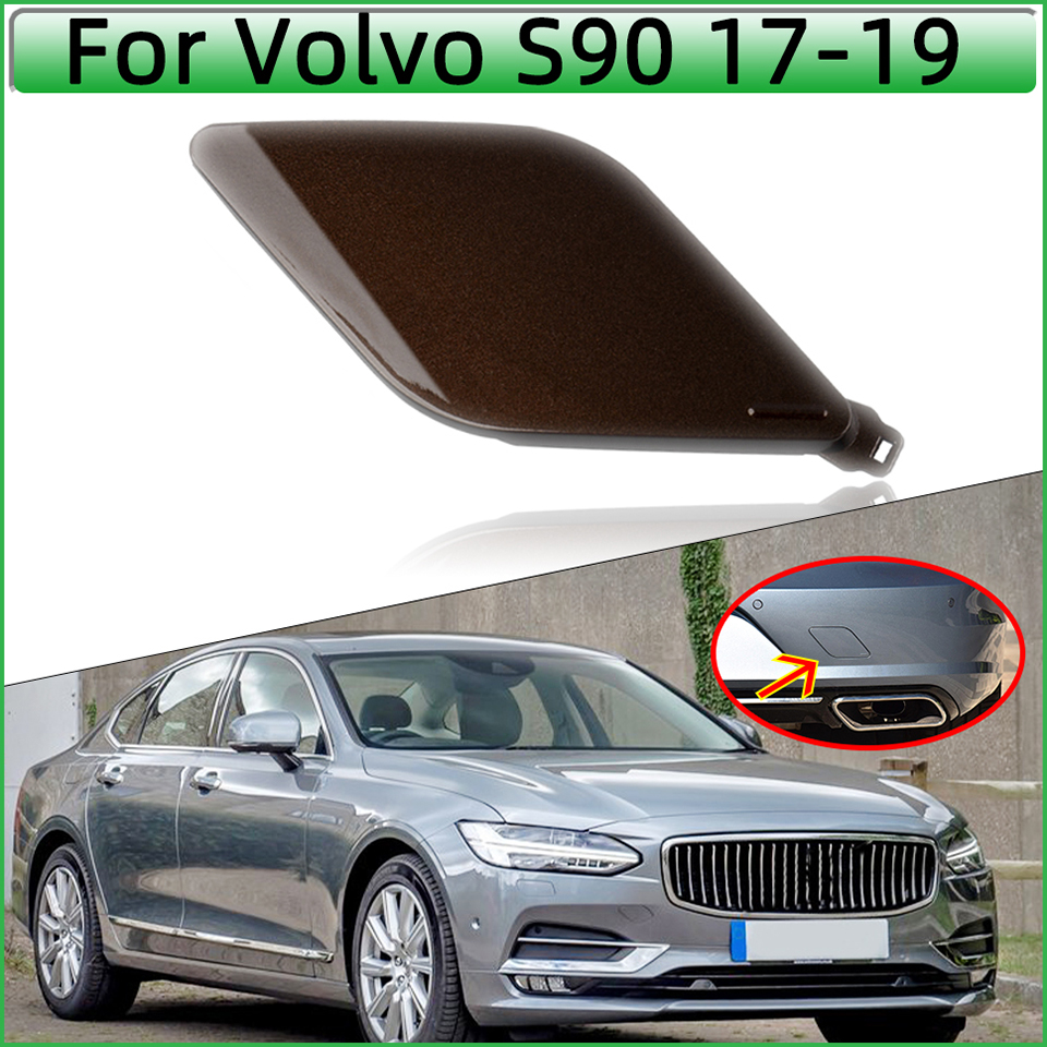 Auto Rear Bumper Towing Hook Eye Cover Cap For VOO S90 2017 2018 2019 31383298/398400101 Tow Hauling Trailer lid Garnish Trim 8f994 5 2d50b