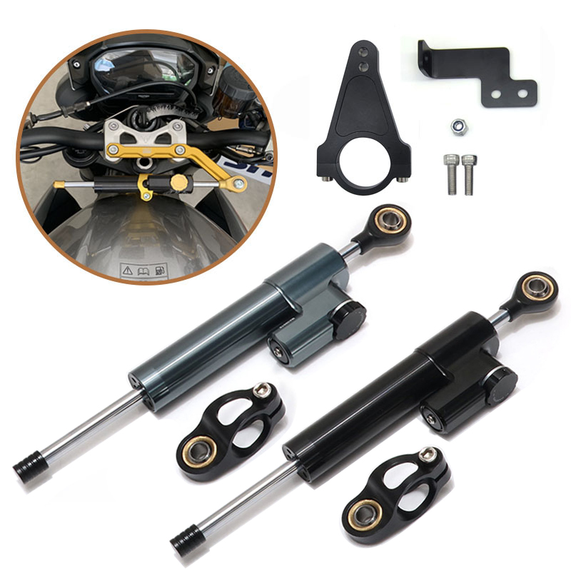 Universal Motorcycle Adjustable Steering Damper Electric Scooter Directional Steering Damper Bracket for Inxing V7 V5 Part