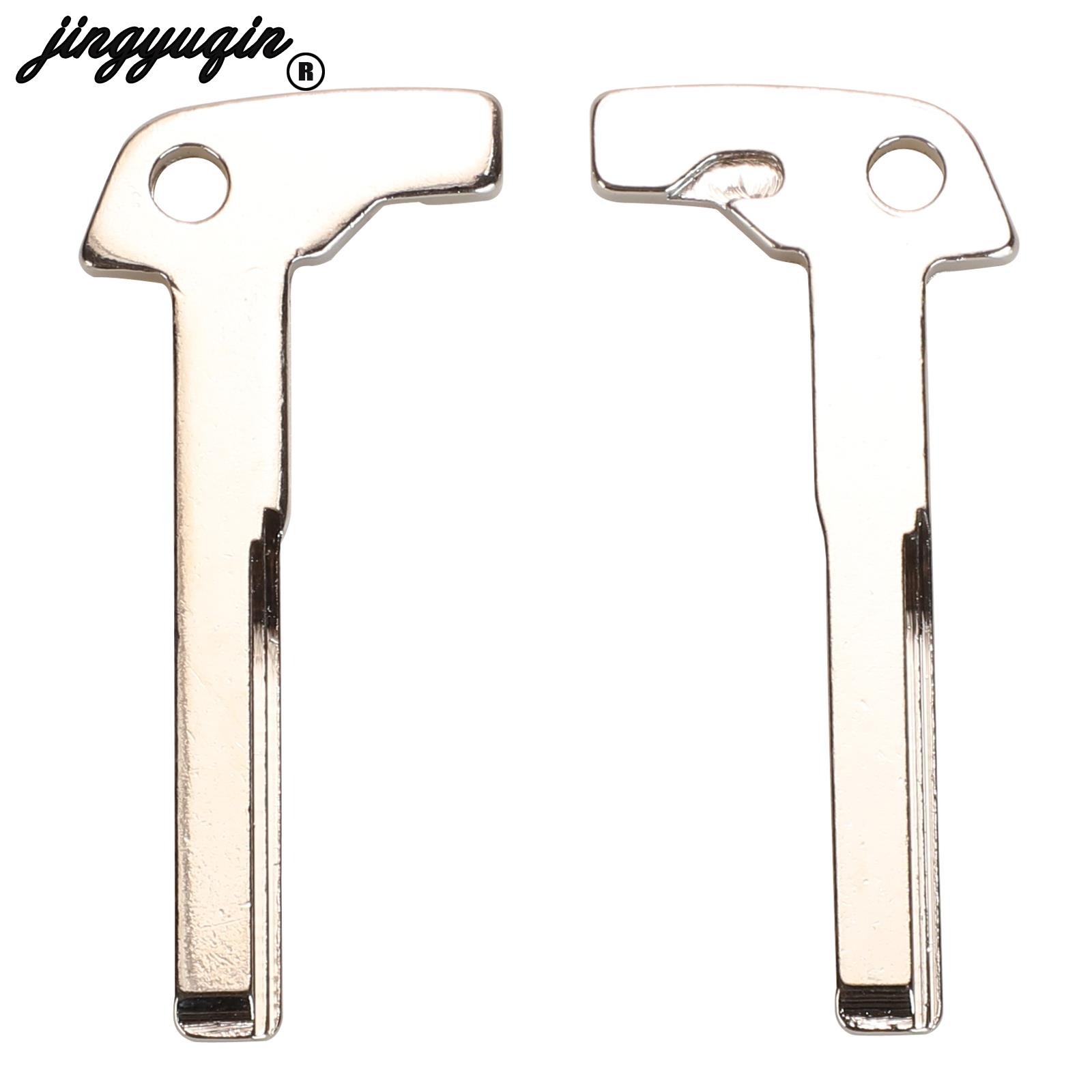 jingyuqin Smart Key Blank Fob Replacement for Mercedes Benz z A E S G CLK SLK ML Class W Chrome Uncut Blade lade Insert 5