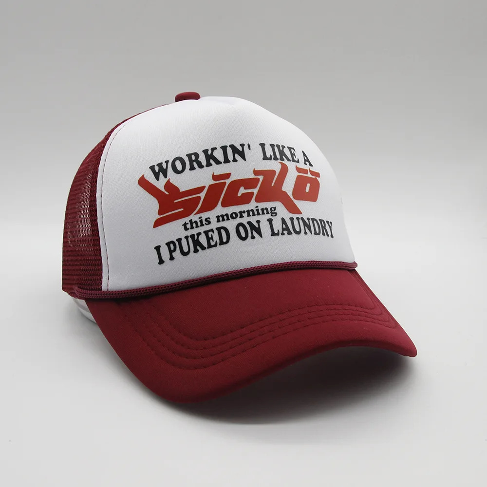 IAN CONNOR SICKO TRUCKER HAT American Retro Truck Hat Baseball Cap Atlanta Trend Street Skateboard Hat Curved Brim 240621