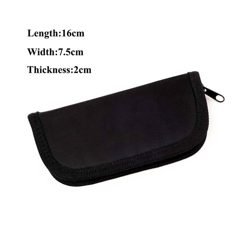 Bag Accessories Carry Case Wallet Pockets Holder Storing Bag Black Durable Container For Home Outdoor 43c1b