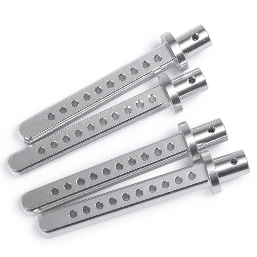 AXSPEED Aluminum Shell Column Mount Body Post Holder with R Clips for 1/10 RC Crawler Car Axial SCX10 4WD Upgrade Parts