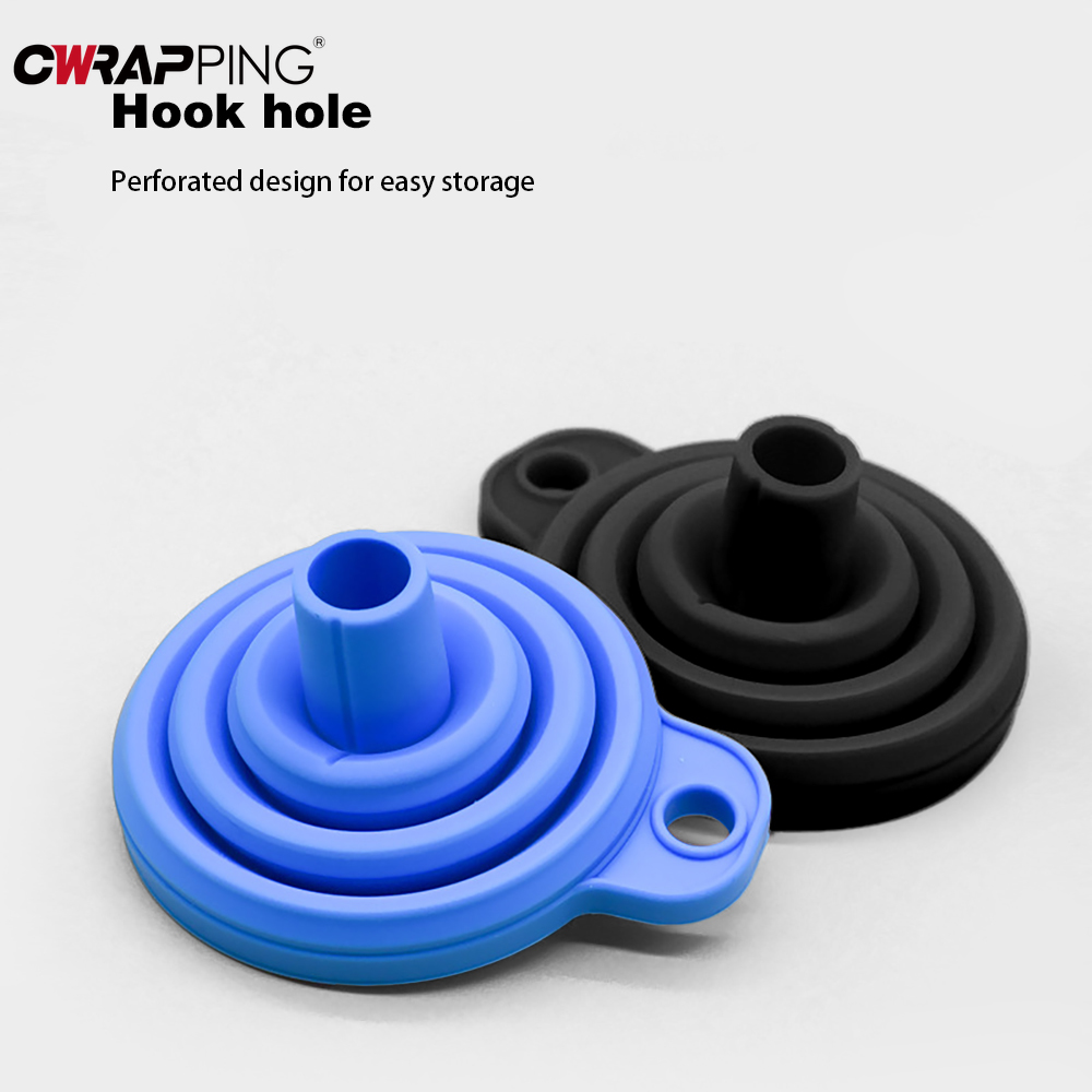 Car Universal Silicone Liquid Washe RFoldable Portable Fluid Auto Engine Oil Petrol Change Funnel