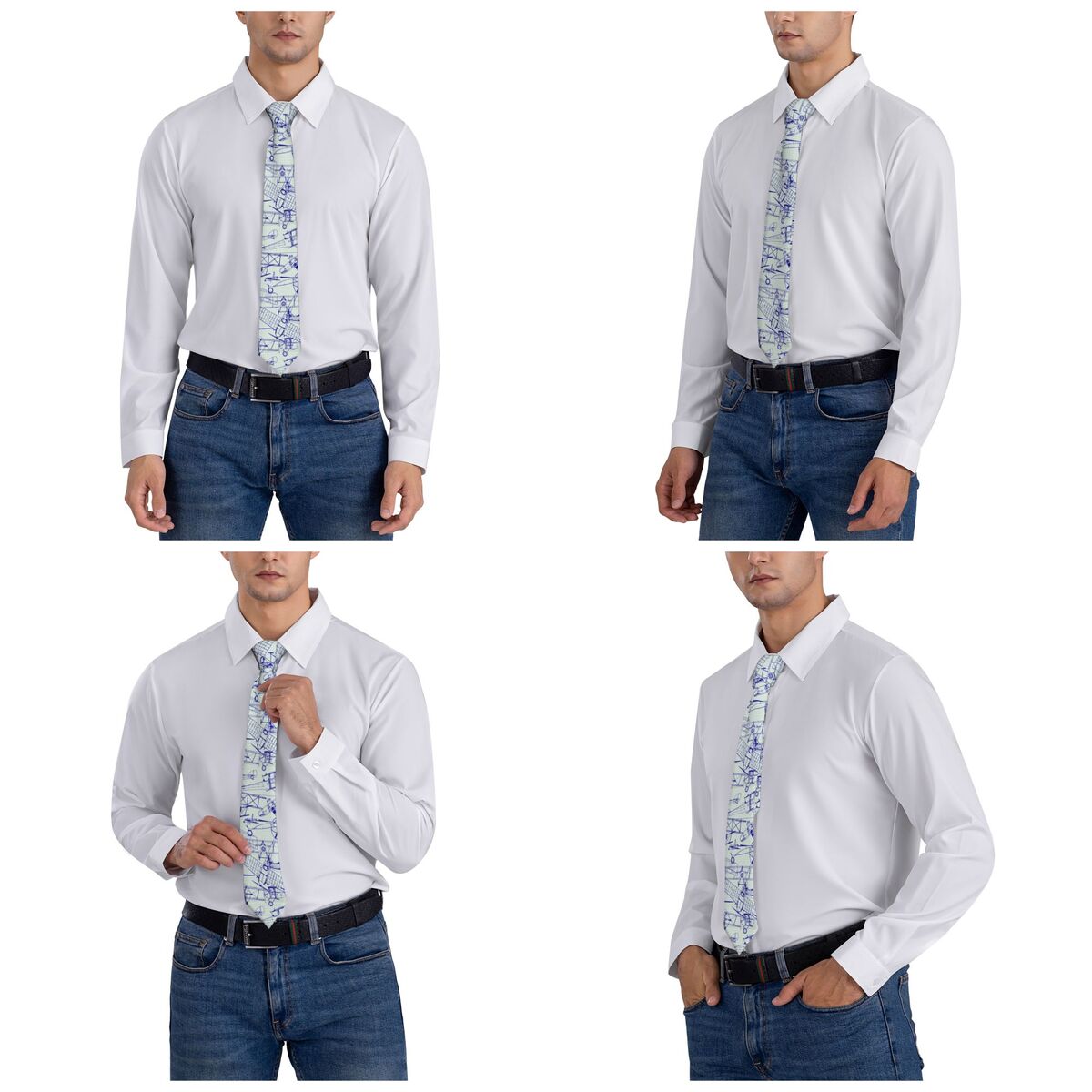 Retro Old Airplanes Neckties Men Women Polyester 8 cm Neck Tie for Men Casual Wide Accessories Wedding Gift cd5f1