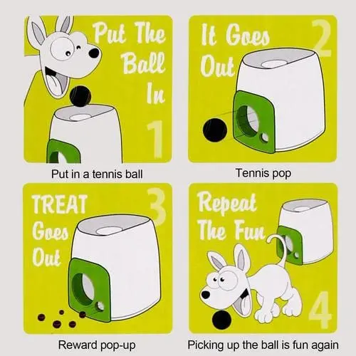 free shipping Interactive Automatic Launcher Dogs, Dog Tennis Ball Throwing hine for Small, Medium Large Size Slow Feeder Toy