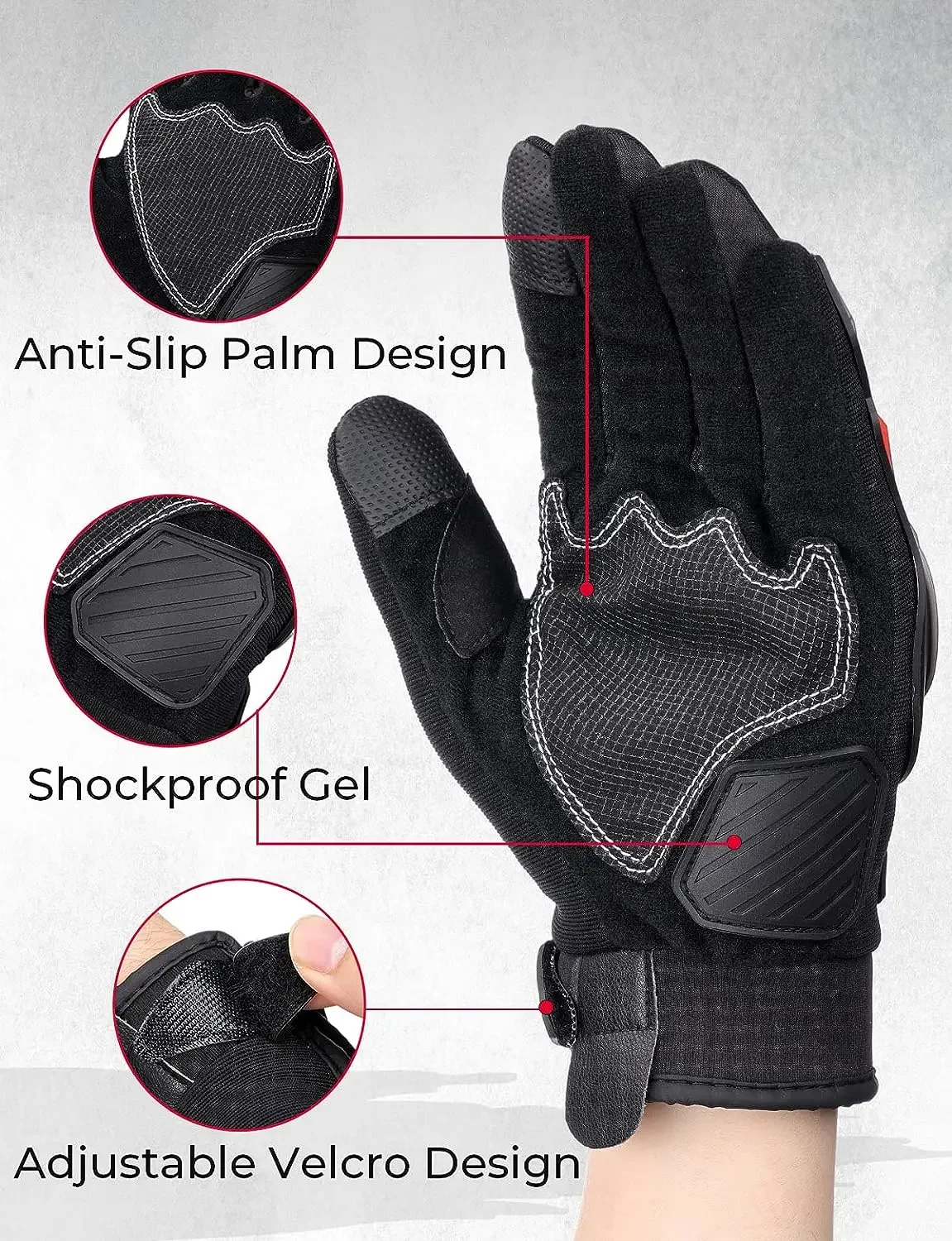 Summer Motorcycle Gloves CE 1KP Riding Gloves Hard Knuckle Touchscreen Motorbike Gloves For Dirt Bike Motocross ATV UTV