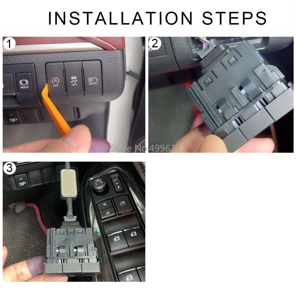For Toyota Harrier XU60 XU80 Venza 14-23 Car Auto Start Stop Canceller Stop Start Engine Eliminator Device Plug Disable Cable