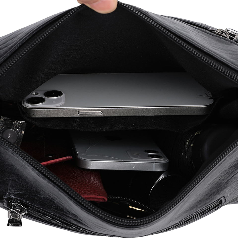 Soft Leather Luxury Purses and Handbags Women Bags Designer Shoulder Crossbody Bags for Women 2024 New Casual Messenger Bag Sac