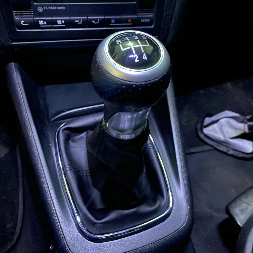 New Car 5/6 Speed 12mm Gear Shift Knob Lever Shifter Gaiter Boot for VW Golf Bora Jetta GTi 4 Interior Accessories b12a9