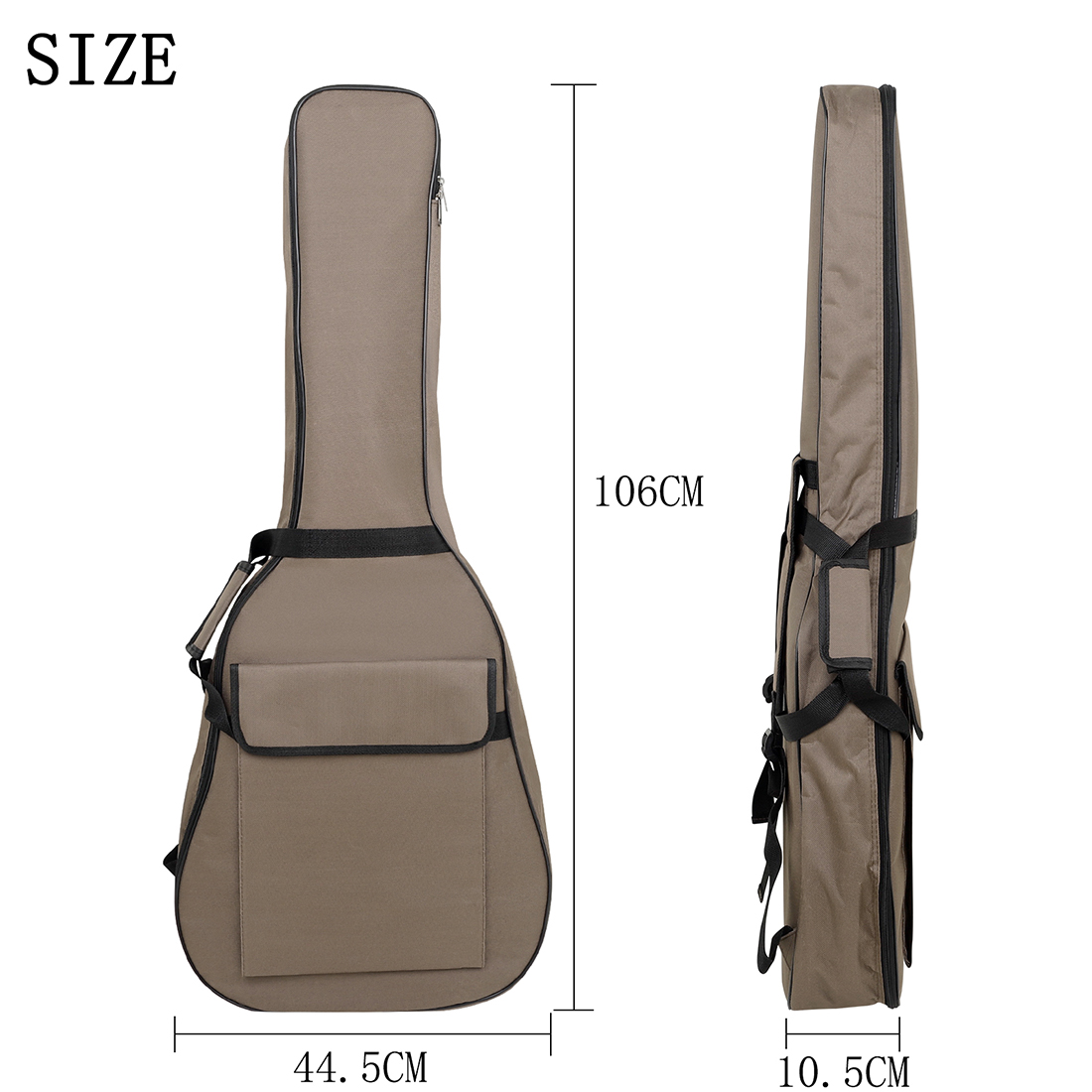 41 Inch Guitar Bag Acoustic/Classical Guitar Case Soft Carry Bags Polyester Double Shoulder Backpack Guitar Parts & Accessories