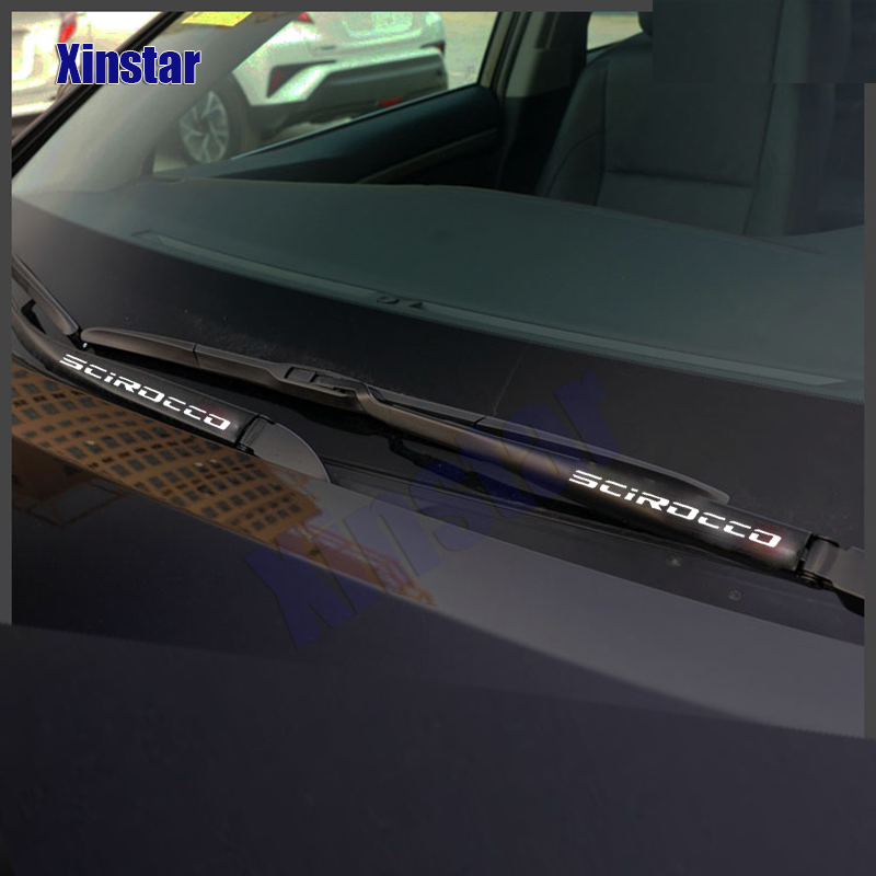 4Pcs Car Windshield Wiper Sticker For VW Volkswagen R SCIROCCO ROCCO