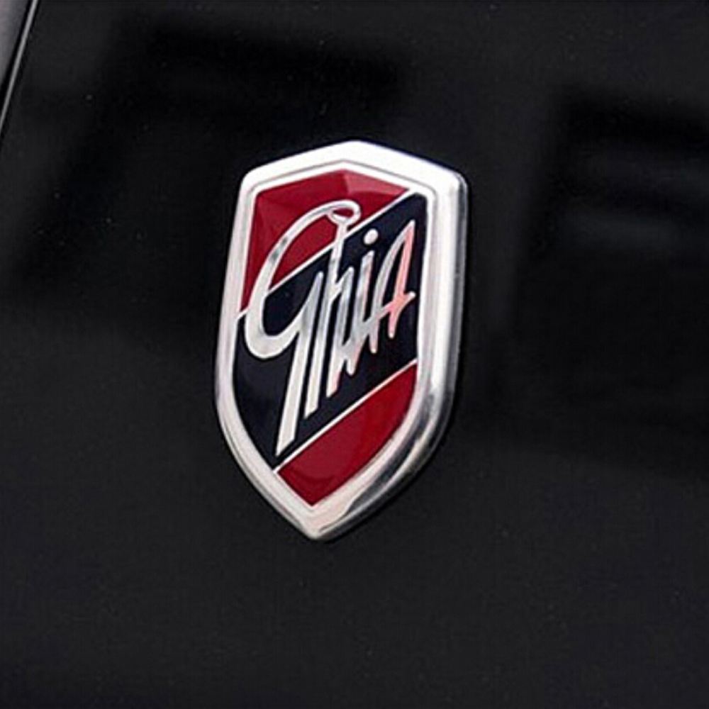 Car Sticker Emblems GHIA Side Shield Marked Stickers For Ford Focus eo Fiesta Ecosport Kuga Edge Explorer expedition