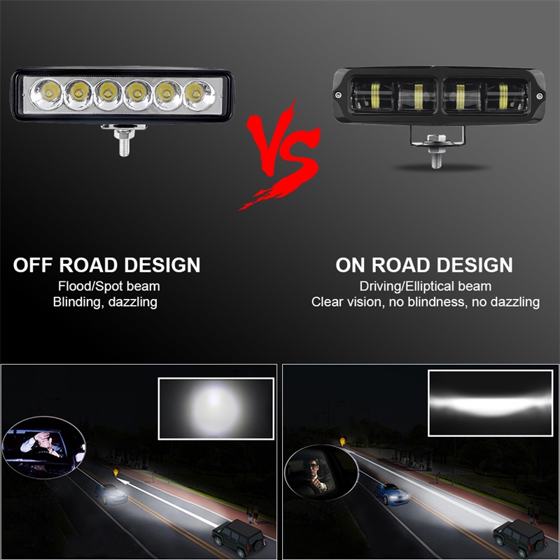 6 inch 6D LED Light Bar 30W LED Bar Work Light Off Road4x4 Driving Light Fog Light 6000K For Car Truck Tractor Trailer ATV SUV d35ad