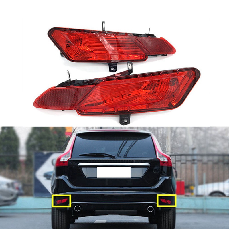 Car Rear Bumper Fog Light Parking Warning Reflector Taillights For XC60 2014 2015 2016 2017