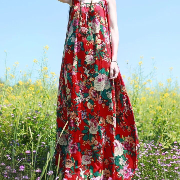 Summer Womens Strapless Bandeau Long Maxi Dress Floral Print Beach Boho Tube Sundress Sexy Sleeveless Backless Dresses Fema 210623