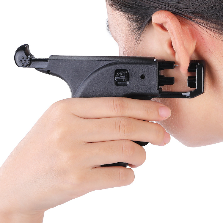 Reusable Body Piercing Gun Kit with Ear 98 Stud Tools Ear Nose Navel Belly Nose Lip Piercing Tool Disposable Sterile Gun Jewelry