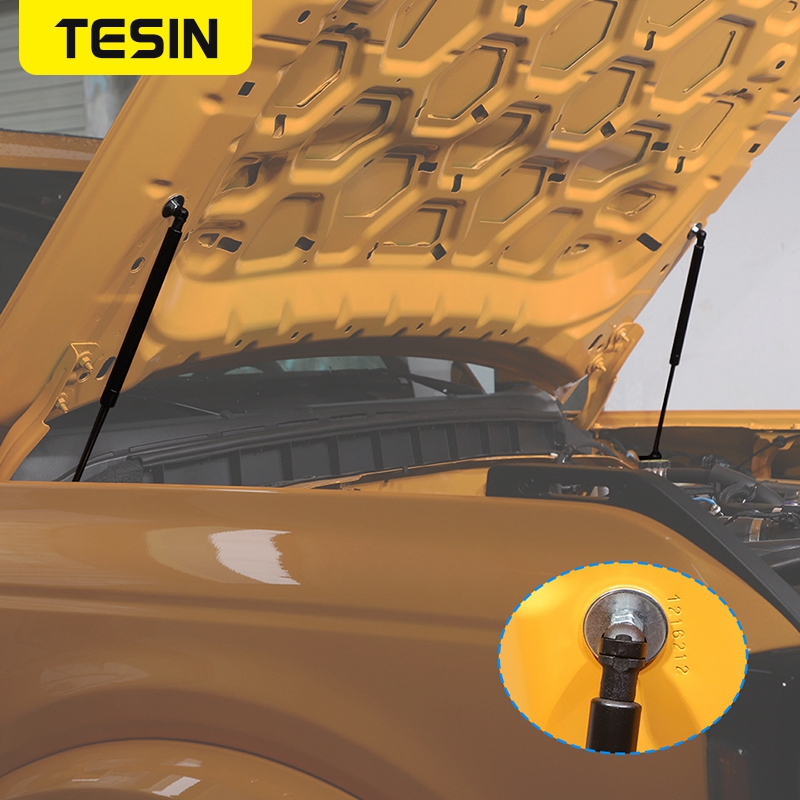 TESIN Car Engine Hood Hydraulic Rod Hood Support Rod Shock Lift Struts Accessories for Ford Bronco 2021 2022 Car Parts styling