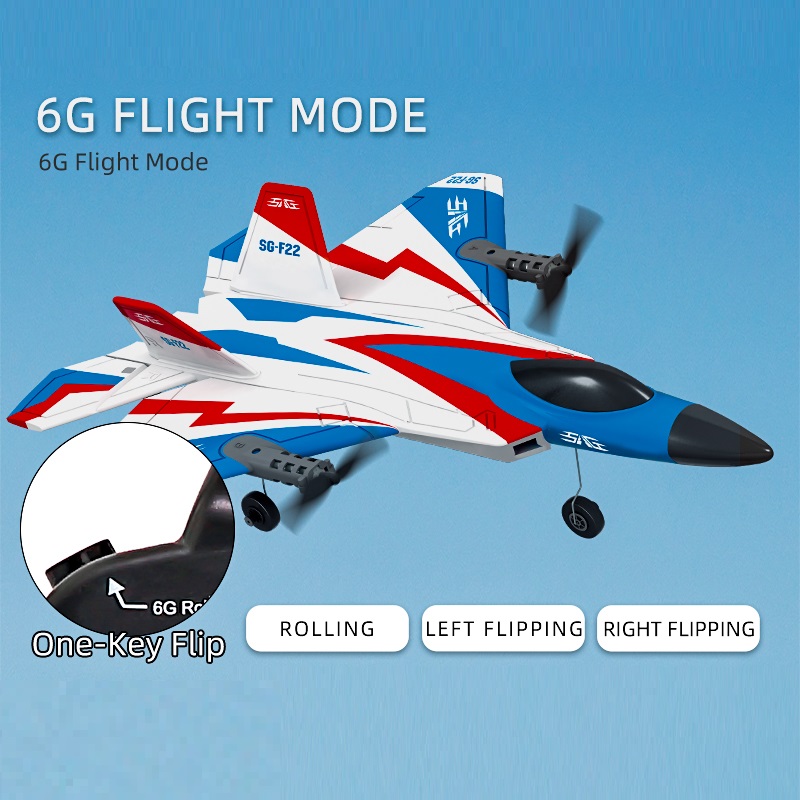 SG-F22 4K RC Airplane 3D Stunt Plane Model 2.4G Remote Control Fighter Glider Electric Rc Aircraft foam Toys For Children Adults