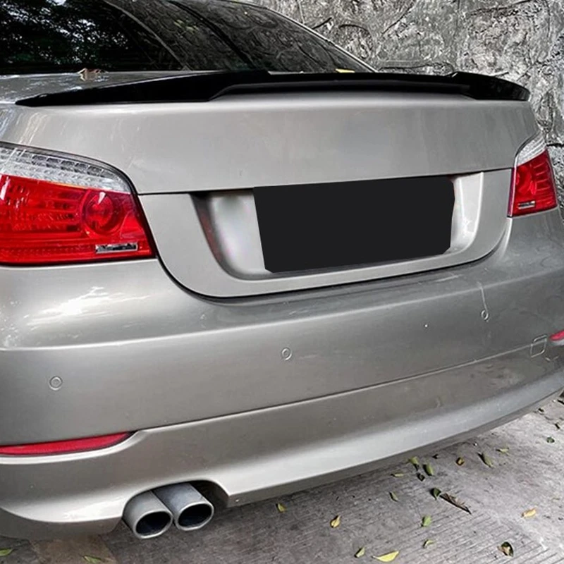 M4 Style For E60 Car Rear Trunk Spoiler Splitter Tail Wing 5 Series 520i 525i 530i 540i 530d 2004-2010