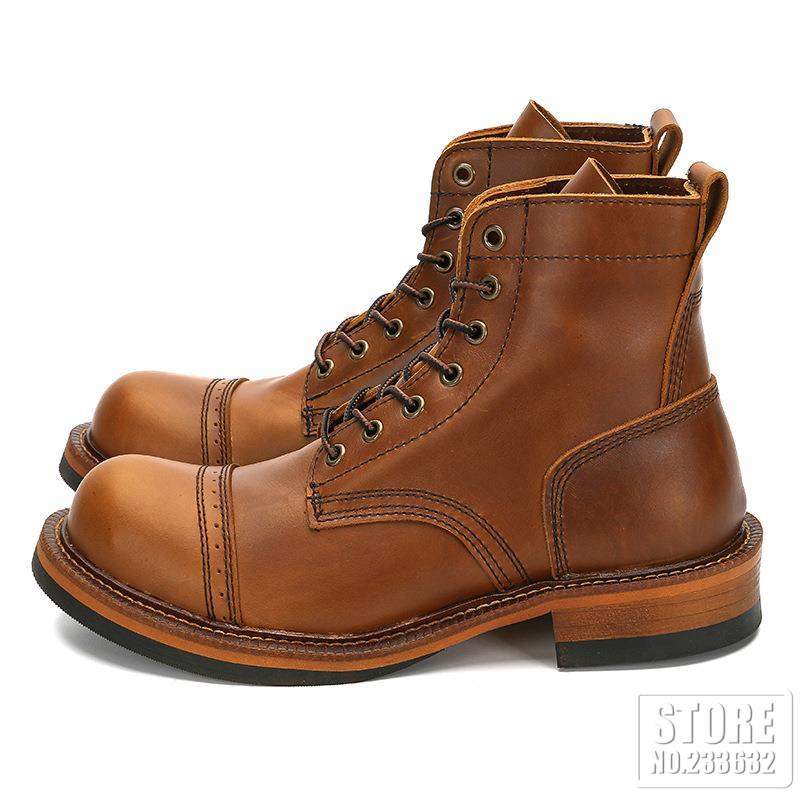 Men Boots 2023 New Arrival Motorcycle Boots High Quality Retro Comfortable Leisure Tooling Work Ankle Workwear Boots 5 Colors