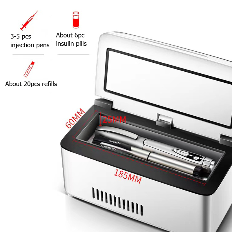 Insulin Refrigerator Car Fridge Portable Drug Cold Box Temperature Adjustable Medicine Syringe Cooling Storage Container