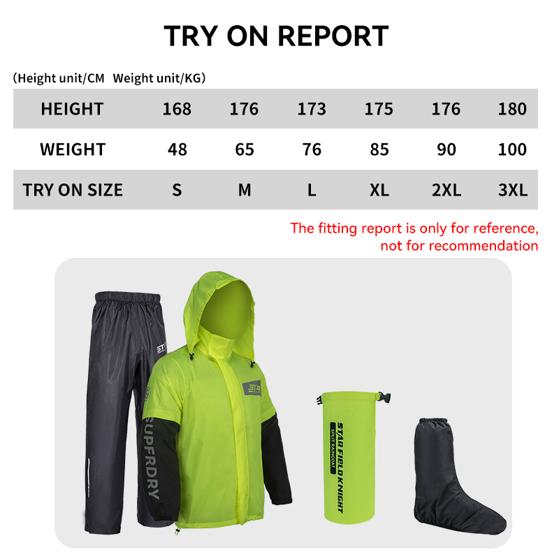 Chubasquero 3 en 1 para motocicleta, pantalones, cubierta de zapatos, chaquetas de lluvia impermeables para motocicleta, protector de cuerpo completo,