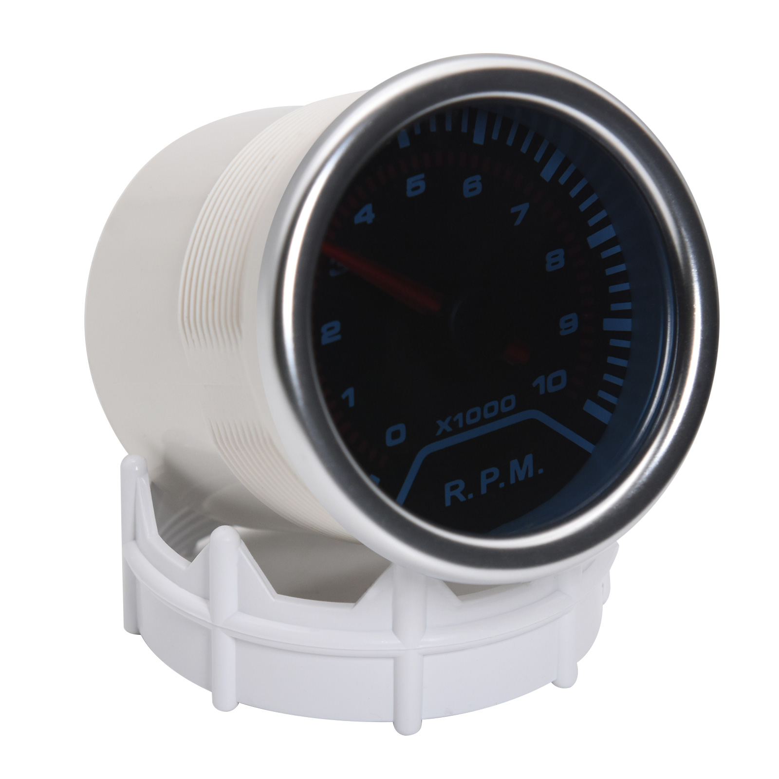 d Face Automobile Tachometer with Light 0~10000 RPM 2 52mm Tacho Gauge for Universal 1-8 Cylinder Gasoline Car 12V