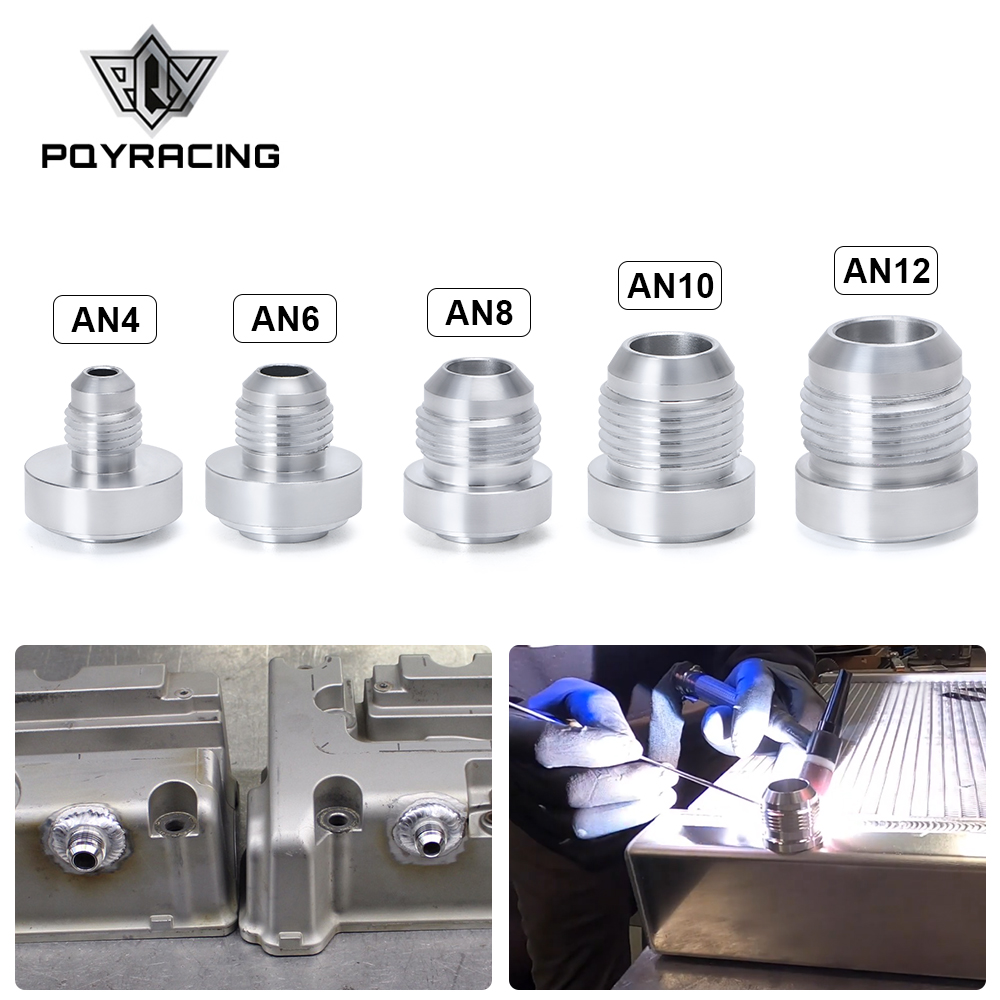 Top Quality Aluminum AN4 6 8 10 12 AN Straight Male Adapter Weld Bung Nitrous Hose Fitting Sier