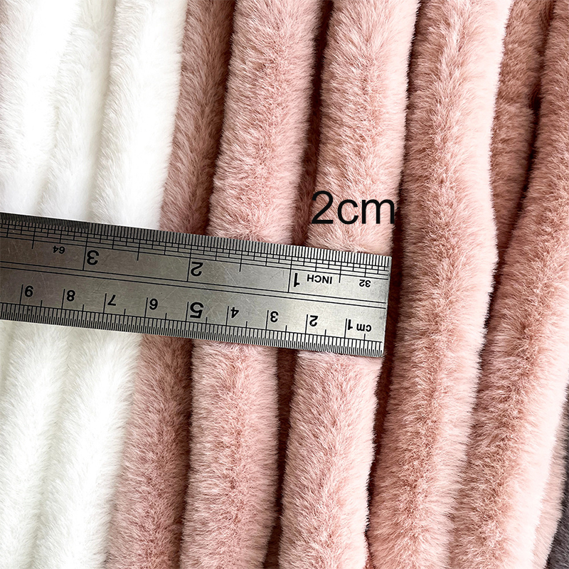 1M 2cm DIY Faux Fur Cheongsam Frayed Garment Accessories Children's Clothing Placket Artificial Fox Furry Tops Cuff Plush Strip