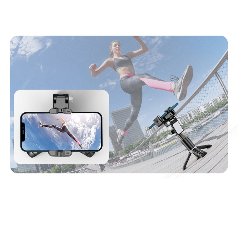Phone Stabilizer Mobile Selfie Stick Handheld Gimbal Stabilizer Mobile Phone Selfie Stick Tripod With Fill Light