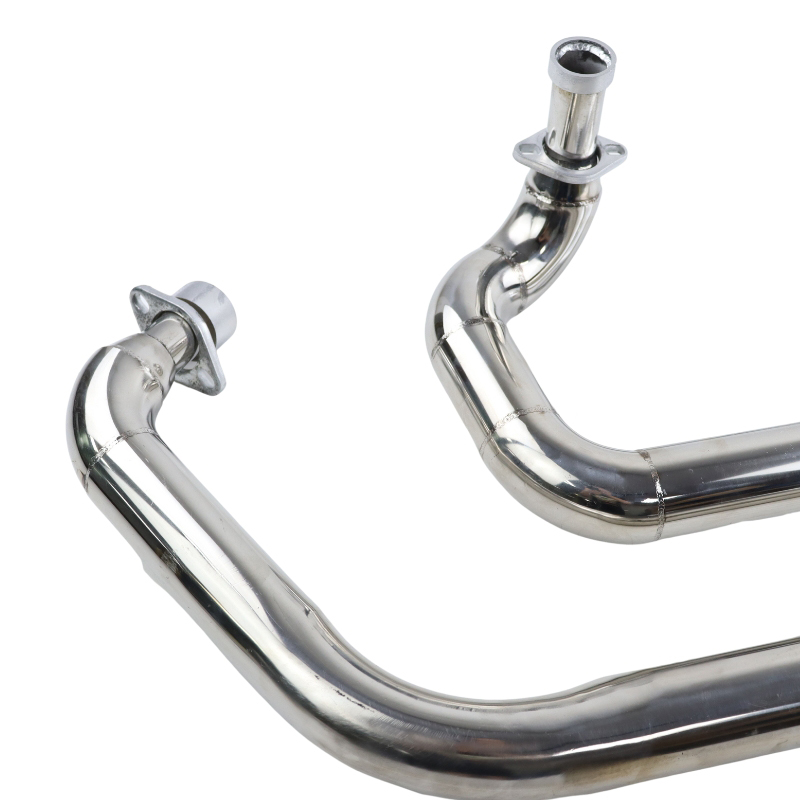 Motorcycle For Yamaha Virago XV 535 XV 400 Exhaust Pipe Chrome Drag Pipes Full Muffler System Silencers XV535 XV400 cfc5c
