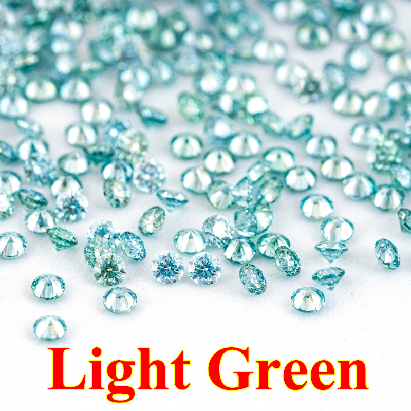 Wholesale D Color 1ct Small Size Stones Loose Moissanite 0.7mm-3mm D Color Lab Grown Black Moissanite Diamonds Gemstones