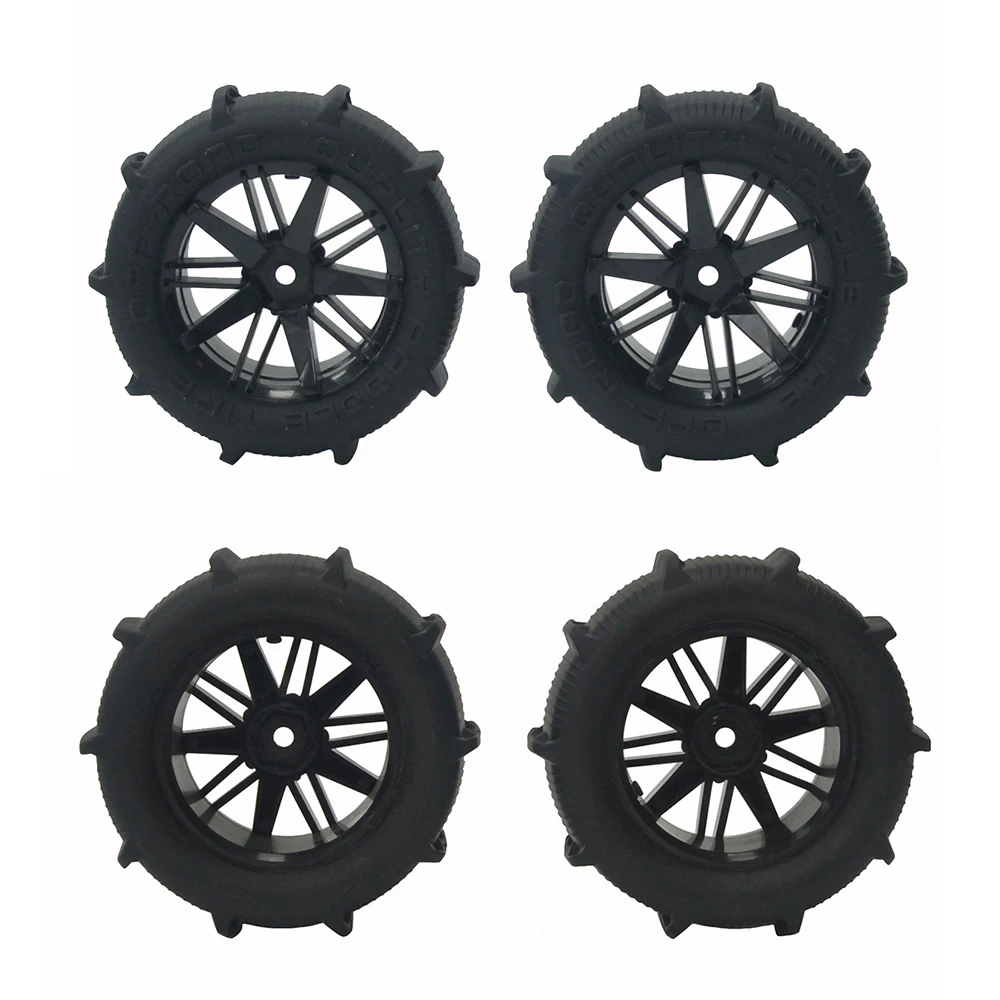 2pcs/4Pcs 80mm Snow Sand Tires Tyre Wheel for Wltoys 144001 124019 12428 104001 Haiboxing 16889 SG1601 RC Car Upgrade Parts