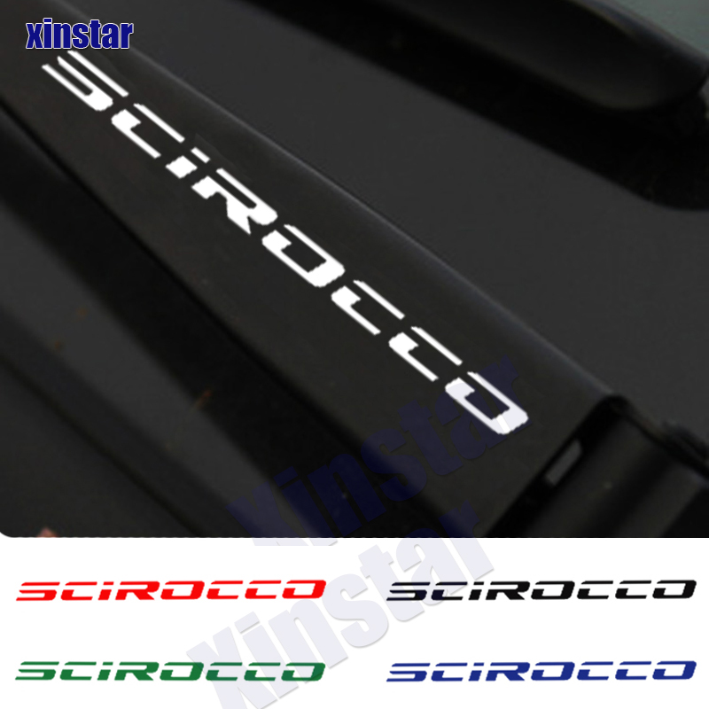 4Pcs Car Windshield Wiper Sticker For VW Volkswagen R SCIROCCO ROCCO