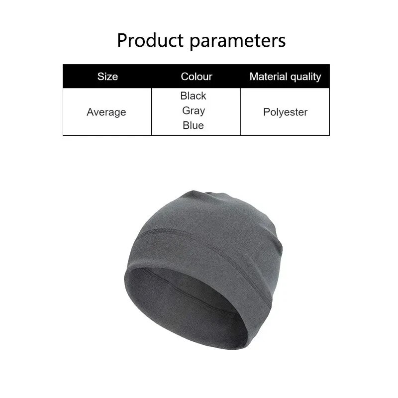 Cold Proof Warm Outdoor Sports Headcover Fleece Ski Riding Cap Running Hats Cycling Skull Caps for Men and Women