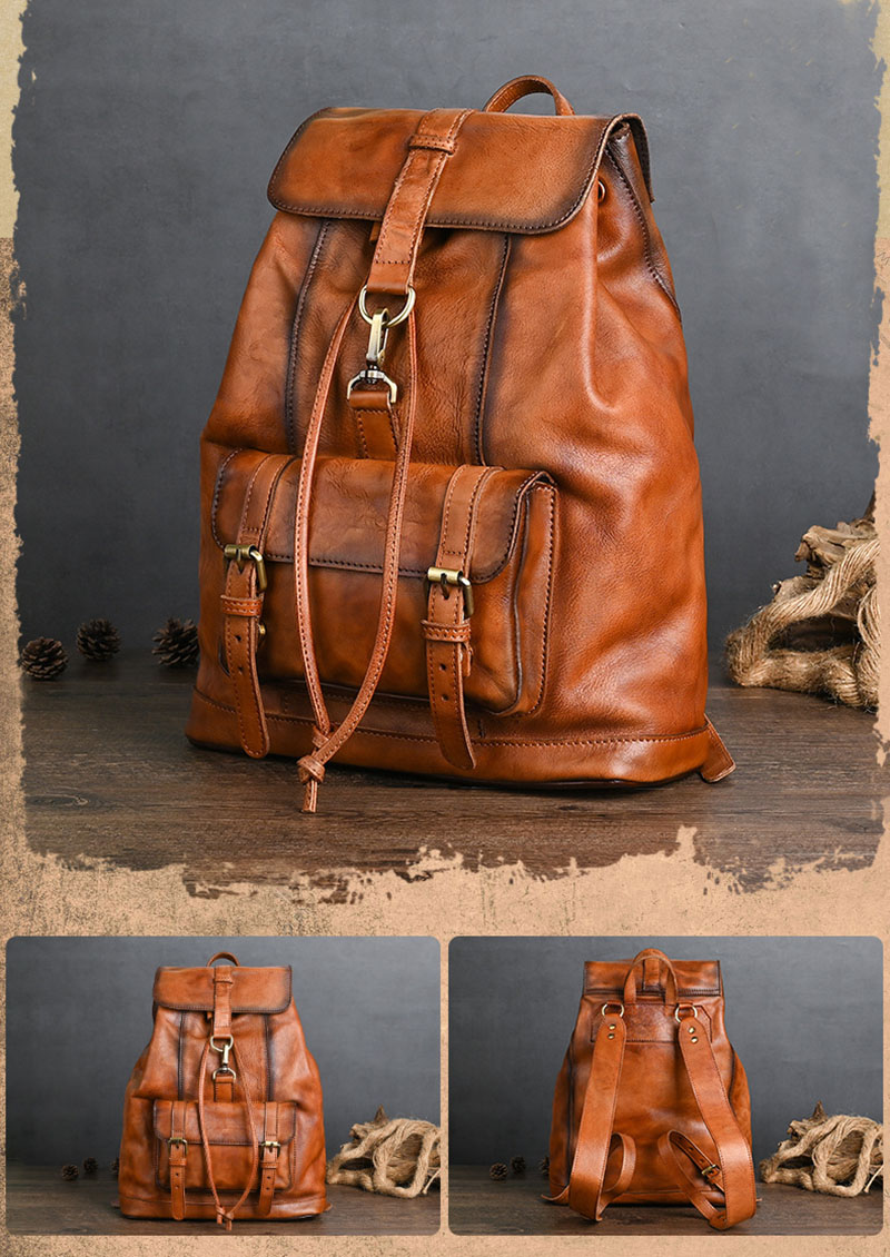 Luufan Anti theft Man's Backpack Genuine Leather Waterproof Laptop Daypack Women Rucack School Bag Travel Backapack For Man dh1798093