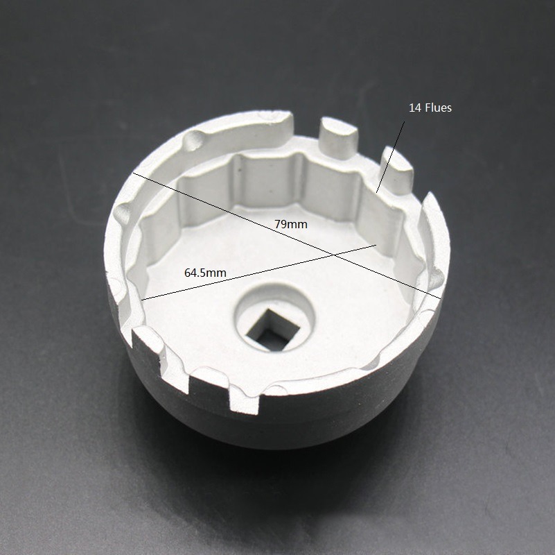 Professional Aluminum Car Oil Filter Wrench Hattype Wrench for Toyota Prius Corolla Rav4 Lexus Car Accessories Auto Repair Parts
