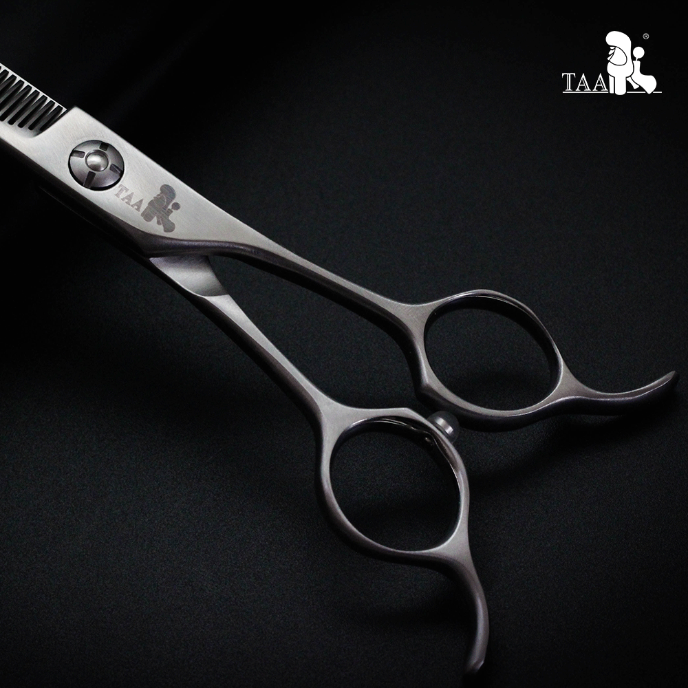 TAA Professional Grooming Scissors Pet Scissors Serrated Scissors for Dog Pet Grooming Shears Pet Thinning Shears Alloy Steel