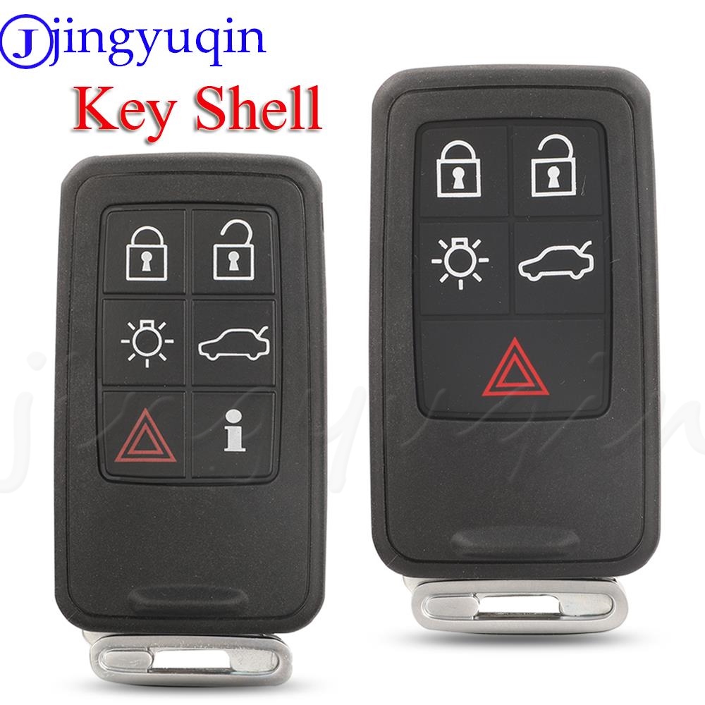 jingyuqin 5/6 Buttons Remote Auto Key Shell Cover Case For S60 V60 S80 XC70 XC60 V70 2008-2017 Car Accessories