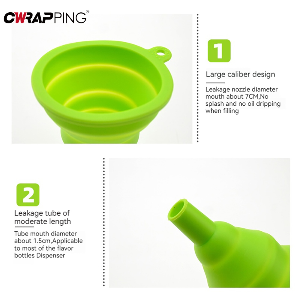 Car Universal Silicone Liquid Washe RFoldable Portable Fluid Auto Engine Oil Petrol Change Funnel